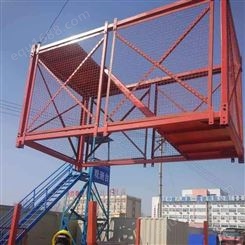 聚力  建筑安全梯笼 护栏式安全梯笼 安全梯笼规格 防护梯笼