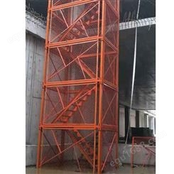 聚力 安全梯笼  组合框架式安全梯笼 组装式安全梯笼 箱式爬梯 专业生产