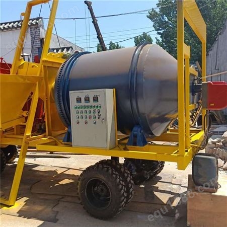 济宁鑫塔牵引拖拉式沥青拌和机 沥青滚筒搅拌设备优惠供应
