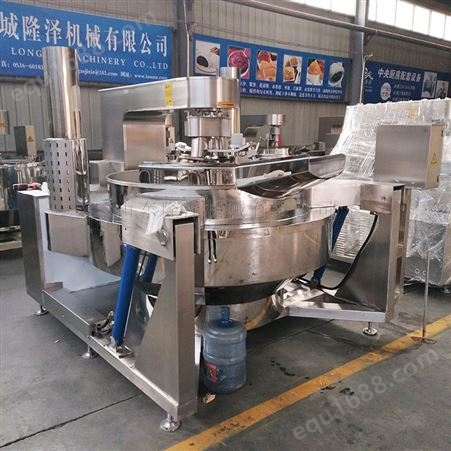 炒杏鲍菇酱的机器 辣椒酱生产加工设备 香菇酱蘑菇酱炒锅 隆泽供应