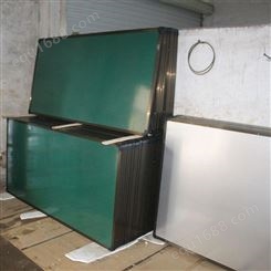 固定式挂式黑板 平面白板绿板 镀锌磁性单面绿板
