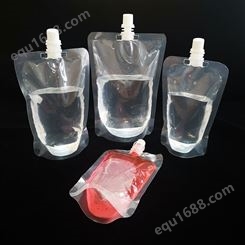 现货透明自立吸嘴袋 果冻饮料液体袋奶茶袋密封袋 食品塑料包装袋