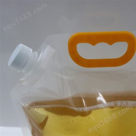 啤酒袋打包一次性手提塑料透明吸嘴袋.5升扎啤一次性包装袋定制