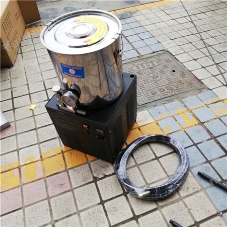 不锈钢桶电动黄油机 手动液压油脂注油机 24v带电瓶充电蓄电池电动高压黄油机