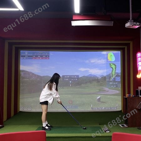 室内模拟高尔夫设备 史可威智能互动运动体验馆器材