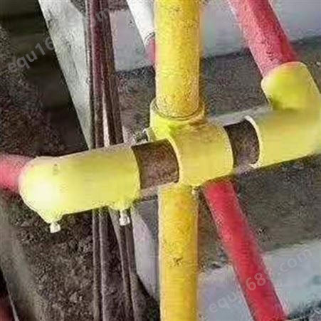 供应 施工临边防护栏管件 楼梯扶手塑料连接件支持定制