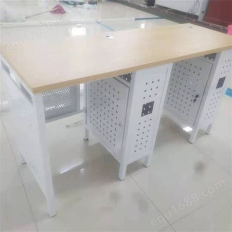 智学校园 翻转升降电脑桌 钢木定制多媒体教室电脑桌办公桌