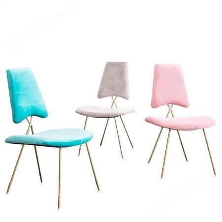 铁艺梳妆椅子餐椅软包靠背休闲化妆单椅舞步铁艺椅DF-029
