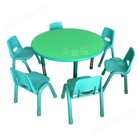 幼儿园 防火板面桌子 儿童圆桌 升降式课桌 儿童学习桌直销