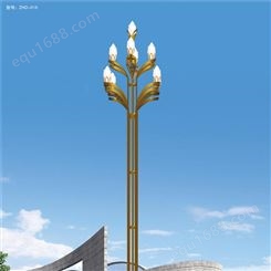 邢台市定制大型LED玉兰灯 8米12米八叉九火城市道路高速路口景观路灯厂家