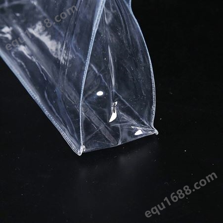 PVC透明化妆品套装拉链袋 立式透明电压PVC袋立体袋定制 大量现货