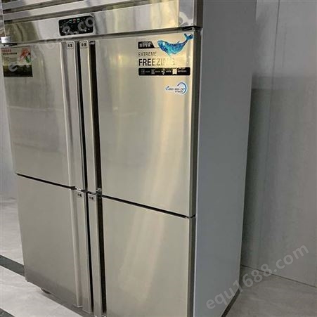 冷藏冷冻双温保鲜柜 四六门大容量厨房四开冰柜冷柜 饭店用立式六门冰柜