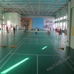 青岛羽毛球场塑胶地板-篮球场PVC地板-博格室内外运动地胶