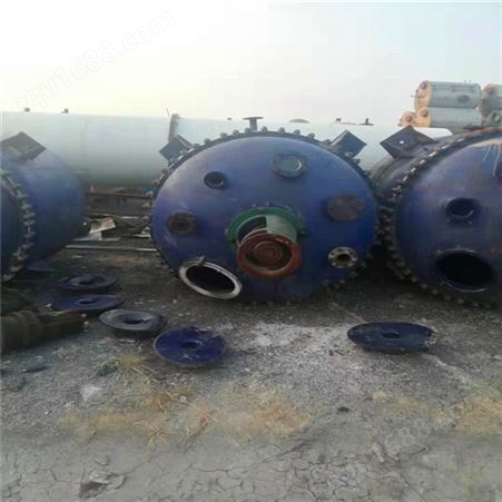 湖北鄂州二手外盘管反应釜回收 二手搪瓷反应釜回收