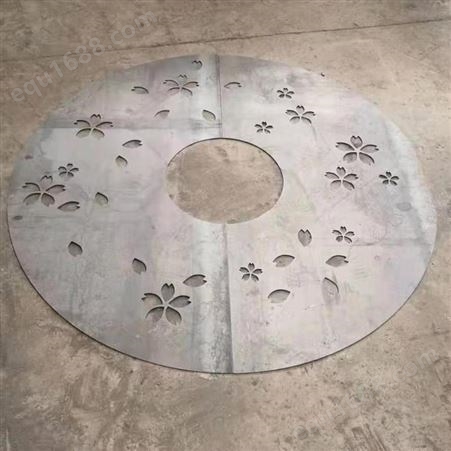 圆形不锈钢树池篦子 市政工程钢板树池盖板 镀锌钢树围子 工匠