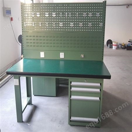 天津工作台定制厂家华奥西 组装型带挂板工作桌 重型钳工台