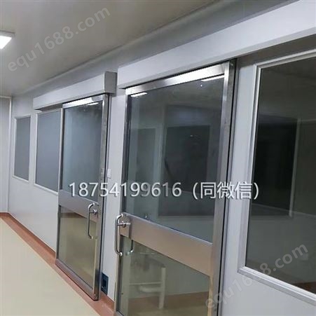 江西南昌摩恩科重症监护室门 ICU室门 不锈钢门框加钢化玻璃