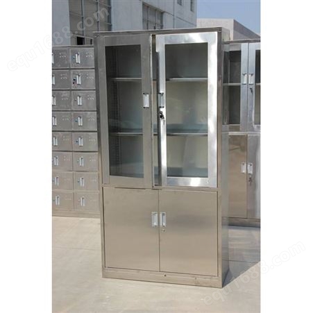 天津不锈钢层板柜 304不锈钢四开门柜 不锈钢密码锁柜厂家-华奥西