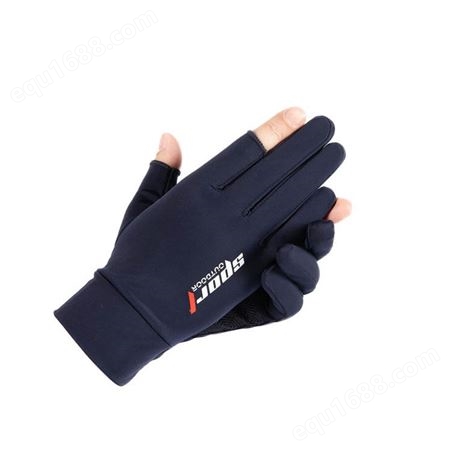 厂家生产 钓鱼半指手套 防紫外线男士手套 开车骑车手套
