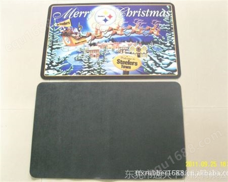 防滑橡胶地毯,地垫  圣诞老人图案游戏垫地垫