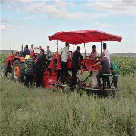 拖拉机牵引式自动装袋土豆联合收获机 红薯联合收获机wzj