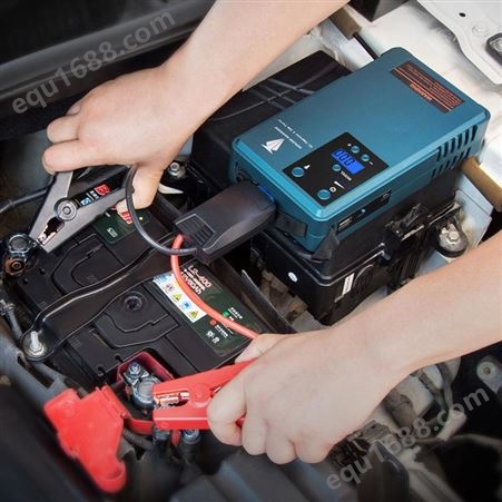 电动车打气充气泵车载便携轮胎无线充气泵汽车应急启动电源一体机