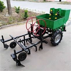 土豆播种机器 农用豆播种机农用四轮拖拉机带种机