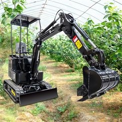 家用10小挖机 果园施肥挖土机 农用种植10液压挖掘机 橡胶履带微型挖机