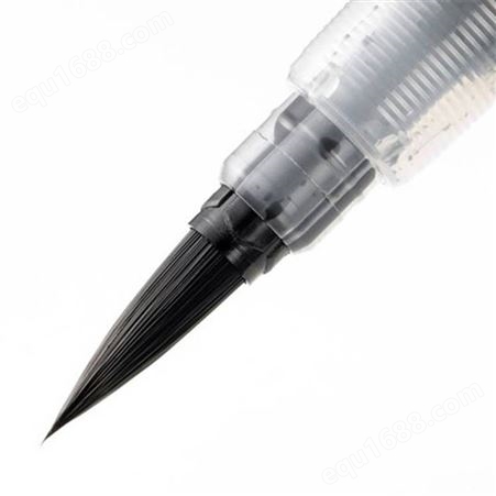 日本Pentel派通XFL2L/2F 中字细字科学毛笔 内置墨胆书法可换芯软笔
