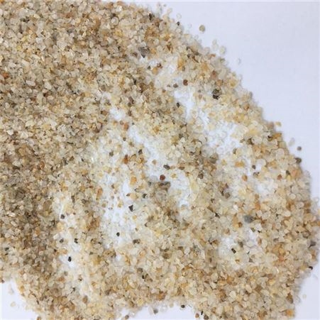 厂家批发高硅含量石英砂 沙池跑道圆粒石英砂