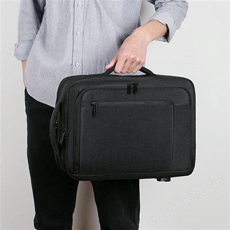 跨境新款usb简约防水尼龙学生旅行男士电脑背包 多功能商务双肩包