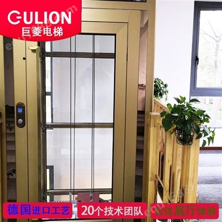 Gulion/巨菱厂家供应2至3人小尺寸家用电梯定制别墅梯