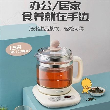 小熊（Bear）养生壶热水壶 煮茶器 煮茶壶 电水壶 恒温电热水壶 保温花茶壶