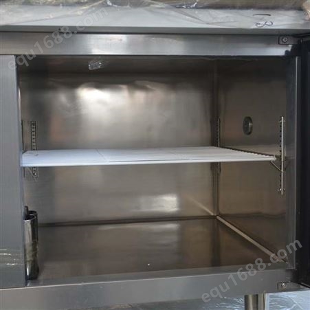 1.5米卧式保鲜工作台 单温冷藏保鲜工作台 洛阳平冷操作台