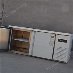 奶茶店工作台 1.5米平冷工作台 潮州厨房不锈钢保鲜工作台