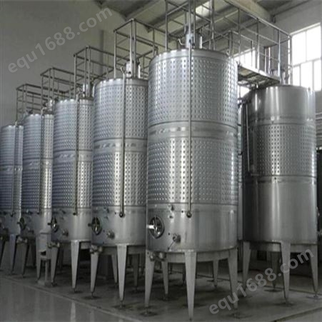 20吨果酒发酵设备 外盘降温水带发酵罐 米勒板 自动控温不锈钢发酵罐鸿运达厂家供应