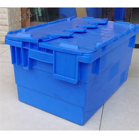 HENGFENG/恒丰 斜插式物流箱 3号 外尺寸550×375×315mm 内尺寸500×340×305mm 蓝色白色厂家批发物流运输箱子
