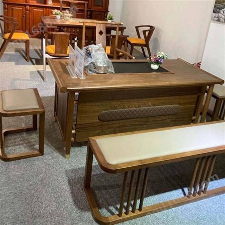 新中式实木茶桌，泡茶桌椅组合，茶几家具