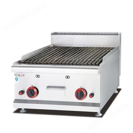 杰冠GB-589台式燃气火山石烧烤炉 商用天然气烤生蚝肉串烧烤机