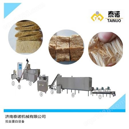 麻辣食品大豆拉丝蛋白生产设备厂家泰诺机械