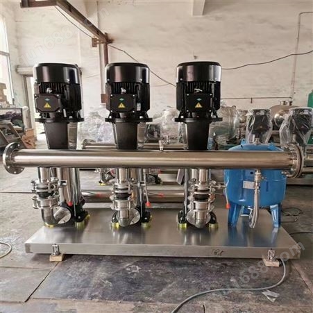 江洋泵业 不锈钢恒压变频供水机组  立式多离心泵