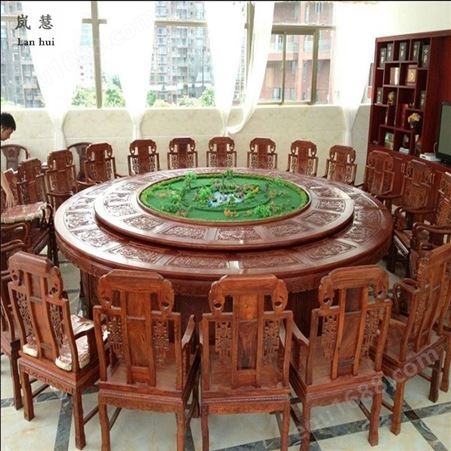 缅甸花梨木小餐桌价格高档家用圆形餐桌