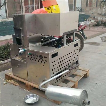 桃酥粽子膨化机 汽油箱式红枣香酥果机 江米棍食品膨化机摆摊用