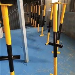 工地临时防护栏杆厂家供应 可定制楼梯防护栏杆 热镀锌材质反光干字型立杆护栏
