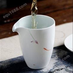 磨砂玻璃杯  异形分茶器  吹制玻璃茶具   耐热公道杯  斟茶器