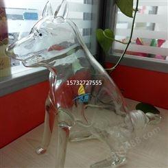 动物狗型白酒瓶  戌狗玻璃瓶  生肖狗形醒酒器   玻璃泡酒器