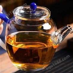 透明玻璃茶壶  功夫茶具  单壶耐热烧水壶   绿茶泡茶器