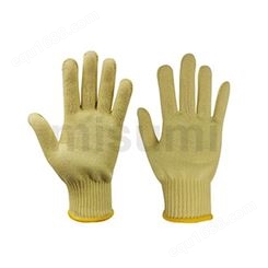 阻燃 米思米 3级10针黄色芳纶手套 MHF10G-LV3-L