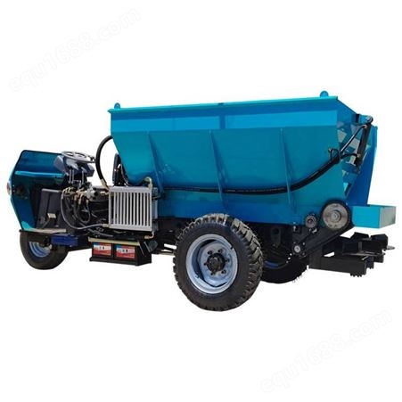 三轮撒粪车 履带式抛肥机 可施农家肥有机肥 农用施肥机械