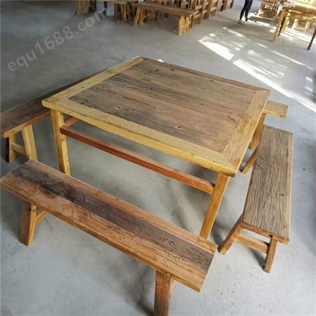 老榆木餐桌 中式实木餐桌椅 仿古榆木家具 常年报价